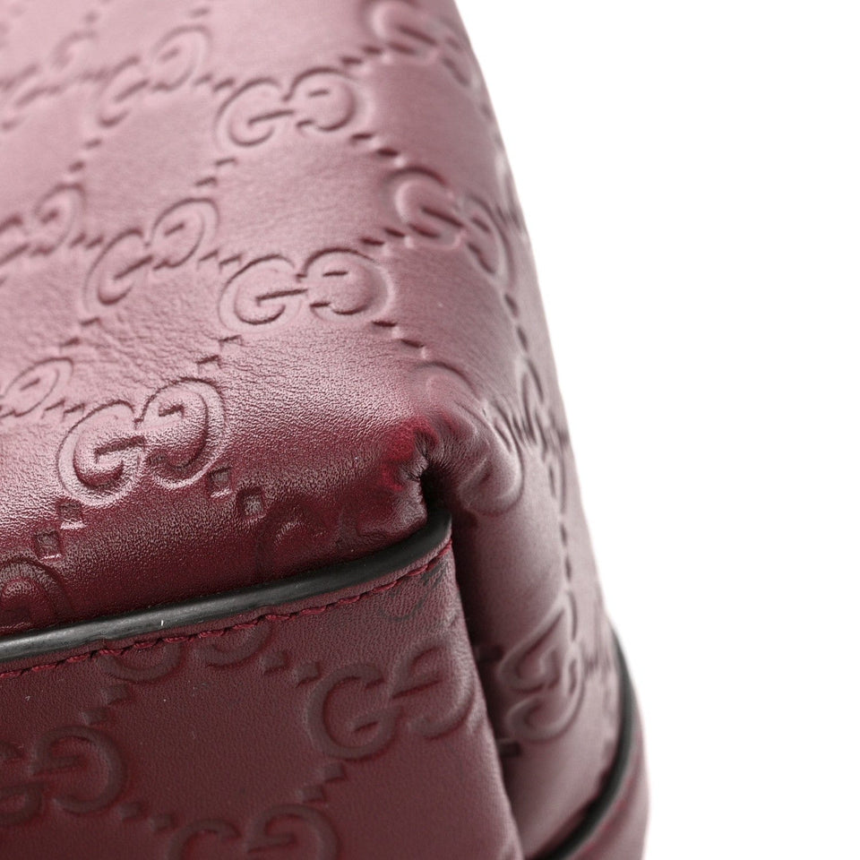 GG Calfskin Embossed Calfskin Large Tote Bag Rose Ancora