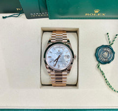 Rolex | Day-Date | 228235 | Rose gold | 40 mm | Rose gold | Mother of pearl | Automatic