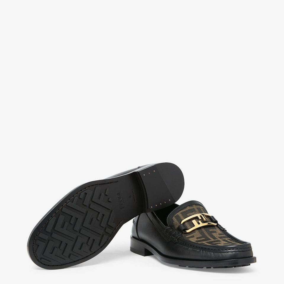Fendi O'Lock loafers Black leather loafers
