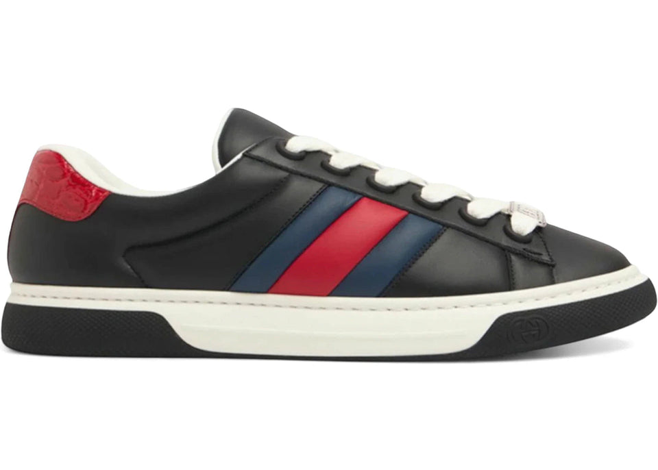 Gucci Ace Web Strap Black Blue Red