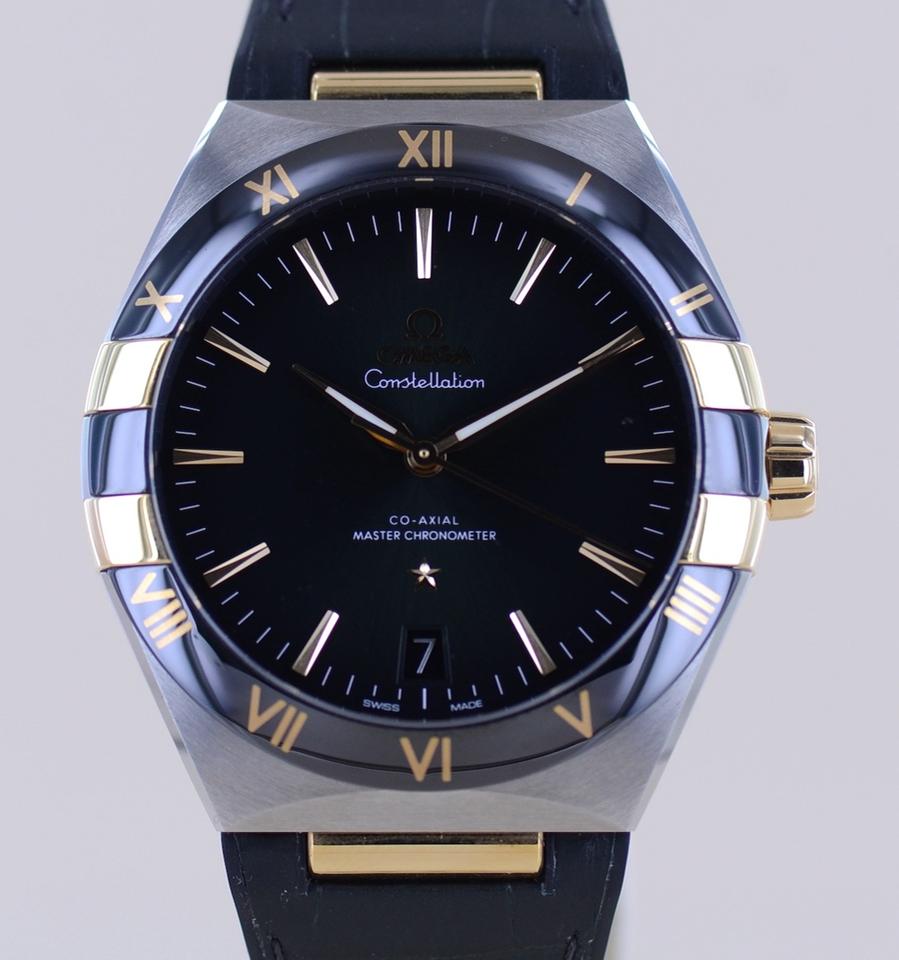 Omega Constellation41mm Black Gold Ceramic Green Dial Chronometer B+P