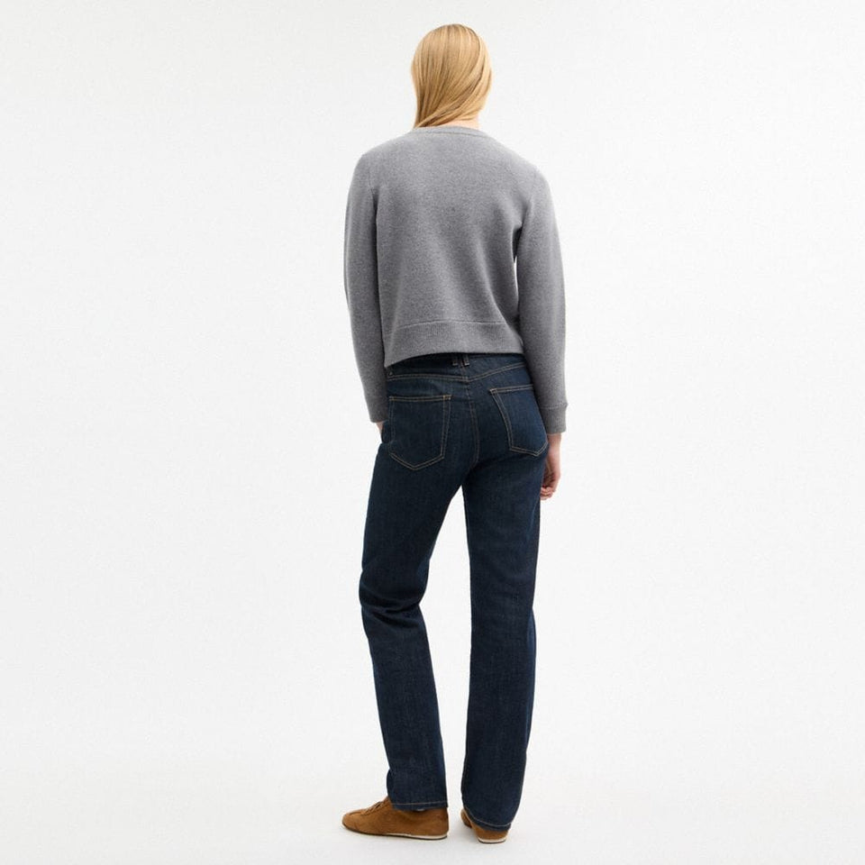 Coach Horse And Carriage Crewneck Sweater Heather Grey
