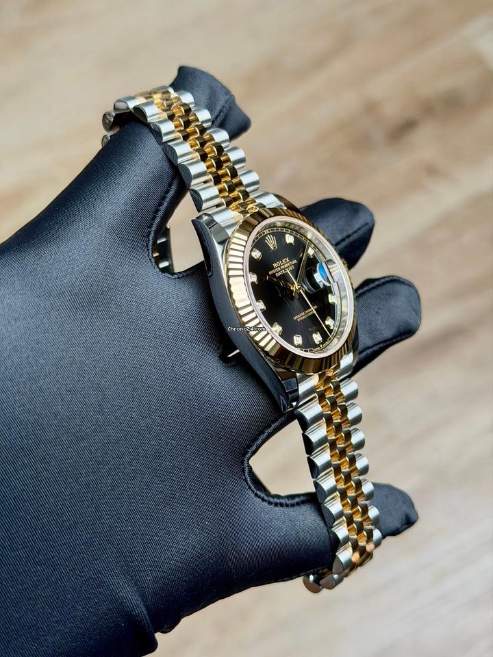 Rolex | Datejust | 126333 | Steel | 41 mm | Gold/Steel | Black | Automatic