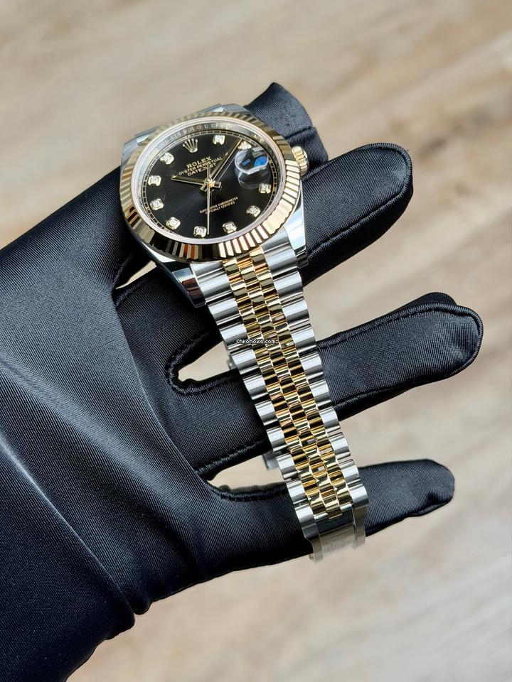 Rolex | Datejust | 126333 | Steel | 41 mm | Gold/Steel | Black | Automatic
