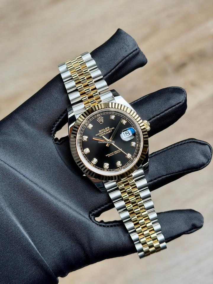 Rolex | Datejust | 126333 | Steel | 41 mm | Gold/Steel | Black | Automatic