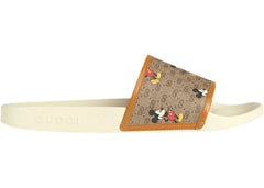 Gucci X Disney Gg Mickey Slides Beige