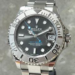 Rolex Yacht-Master 37 | NEU/Fullset | 2/26 | LC100 | rhodium Platinlünette