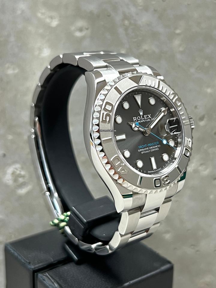 Rolex Yacht-Master 37 | NEU/Fullset | 2/26 | LC100 | rhodium Platinlünette