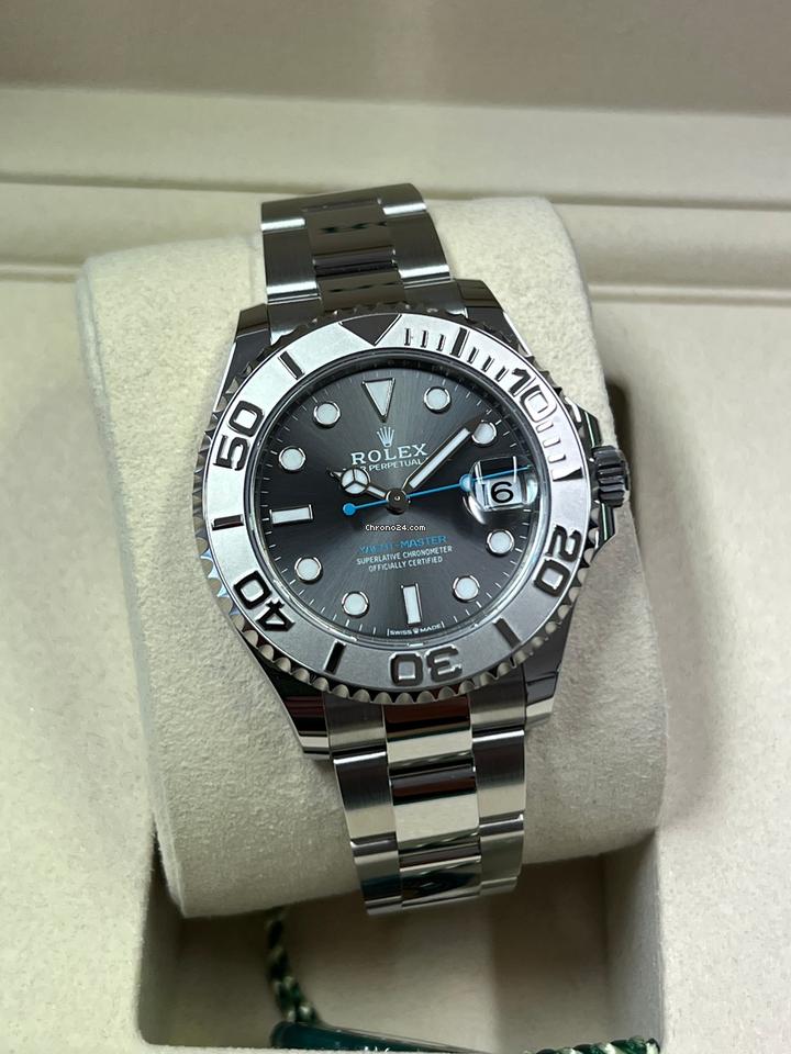 Rolex Yacht-Master 37 | NEU/Fullset | 2/26 | LC100 | rhodium Platinlünette