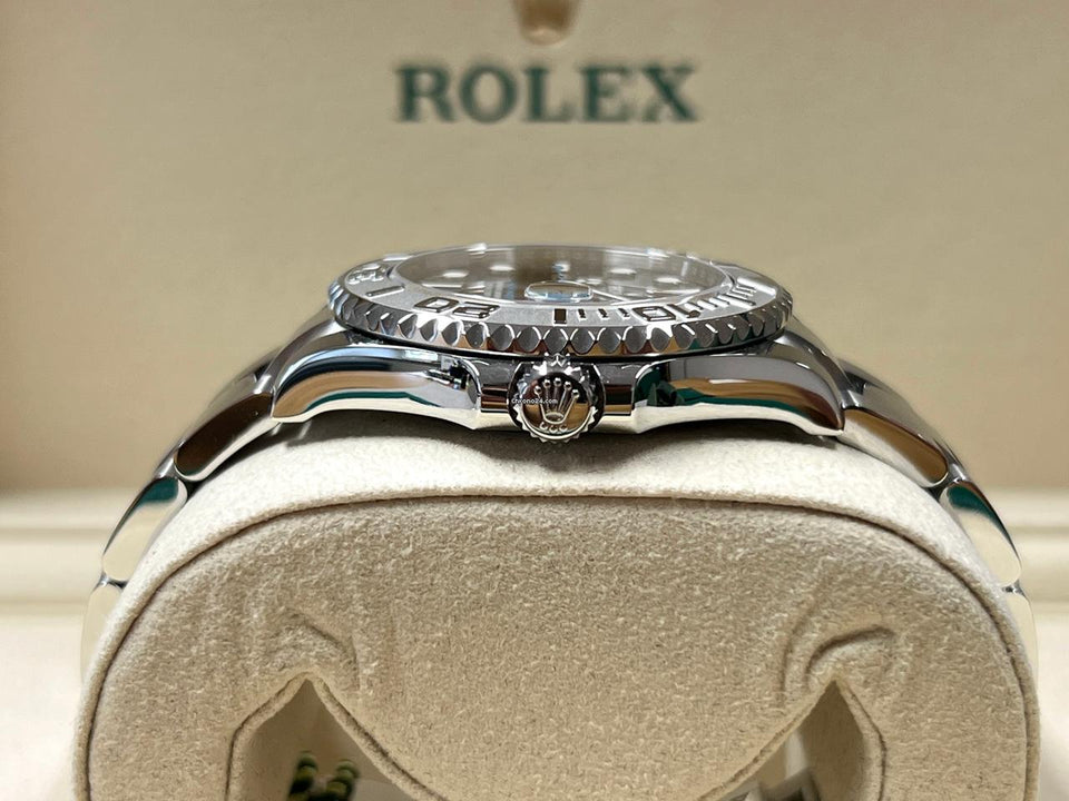 Rolex Yacht-Master 37 | NEU/Fullset | 2/26 | LC100 | rhodium Platinlünette