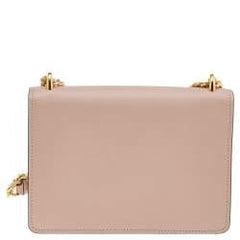 Prada Beige Saffiano Leather Flap Shoulder Bag