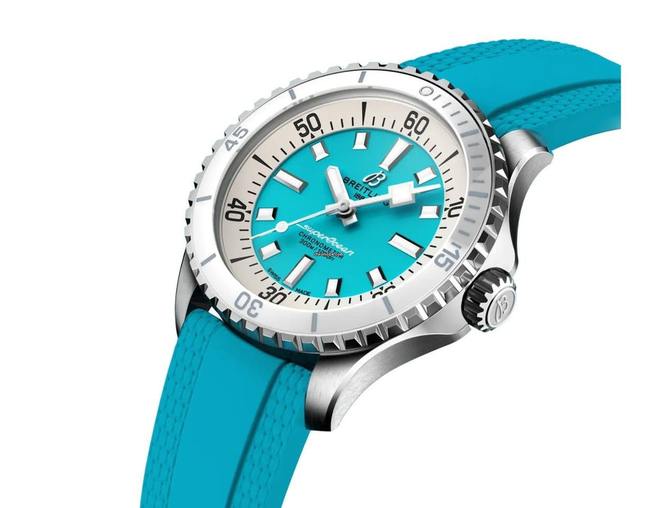 Breitling Superocean 36 Automatic 36 Automatic Stainless Steel w/Rubber Strap A17377211 C1 S1 38 Hour Power Reserve