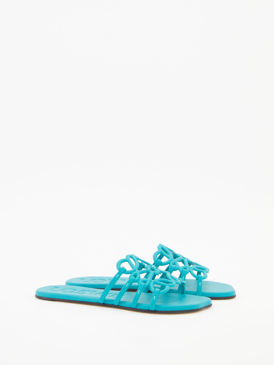 Paula's Ibiza 'Petal Anagram' Sandals Turquoise