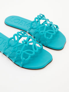 Paula's Ibiza 'Petal Anagram' Sandals Turquoise