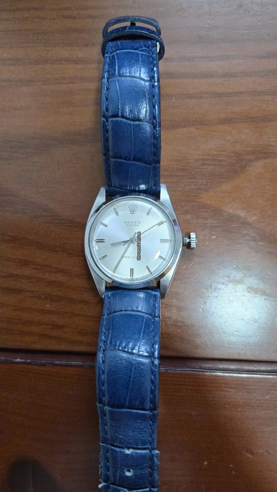 Rolex | Oyster Precision | 6426 | Steel | 34 x 42 mm | Leather | White | Manual winding