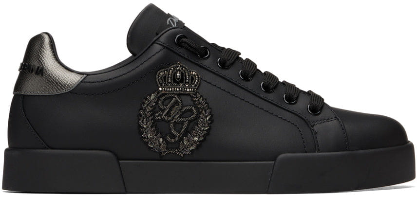 Dolce & Gabbana Black Portofino Sneakers