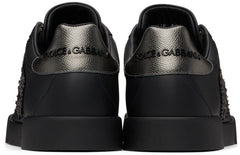 Dolce & Gabbana Black Portofino Sneakers