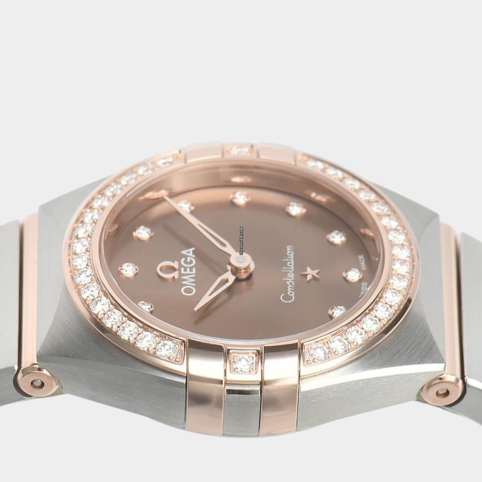 Omega Constellation Quartz Diamonds / Steel&sedna gold / 25 mm / 131.25.25.60.63.001