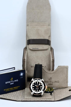 Breitling Superocean 42 Automatic Gold/Steel/Rubber Black Dial 42mm Full-Set & Brand New!