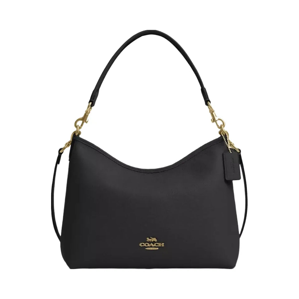 Coach Laurel Shoulder Bag Gold Black