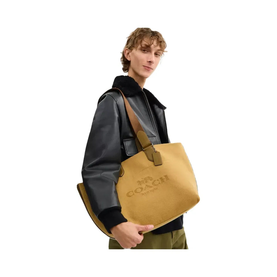 Coach Small Tour Tote Bag in Gunmetal Trench Multi