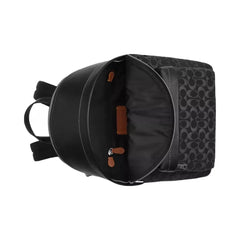 Coach Taylor Backpack In Signature Denim in Silver Black