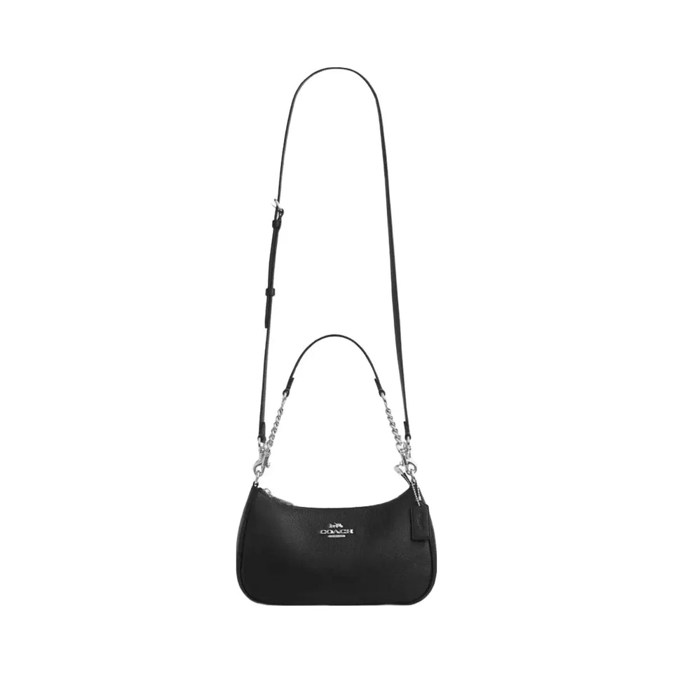 Coach Teri Shoulder Bag in Silver Black
