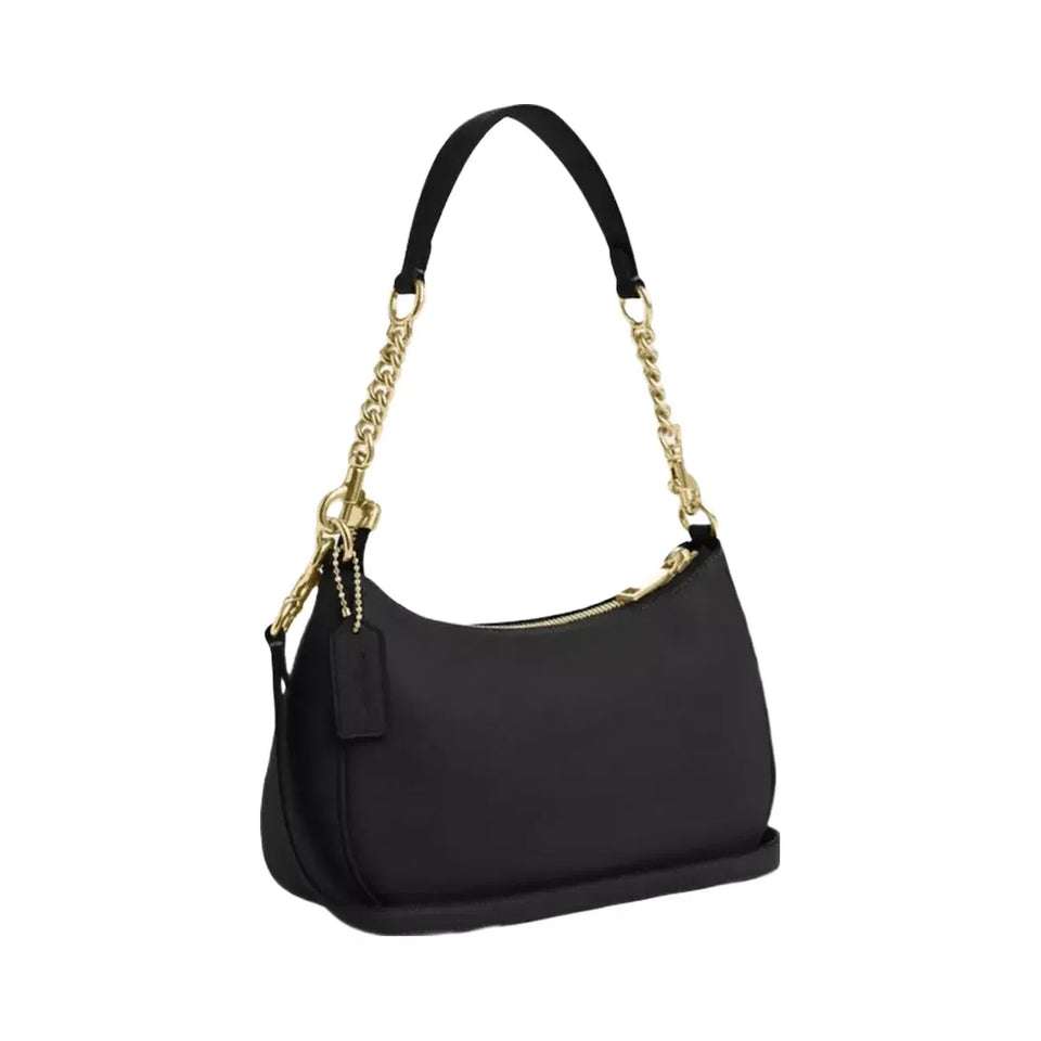 Coach Teri Shoulder Bag Gold Black