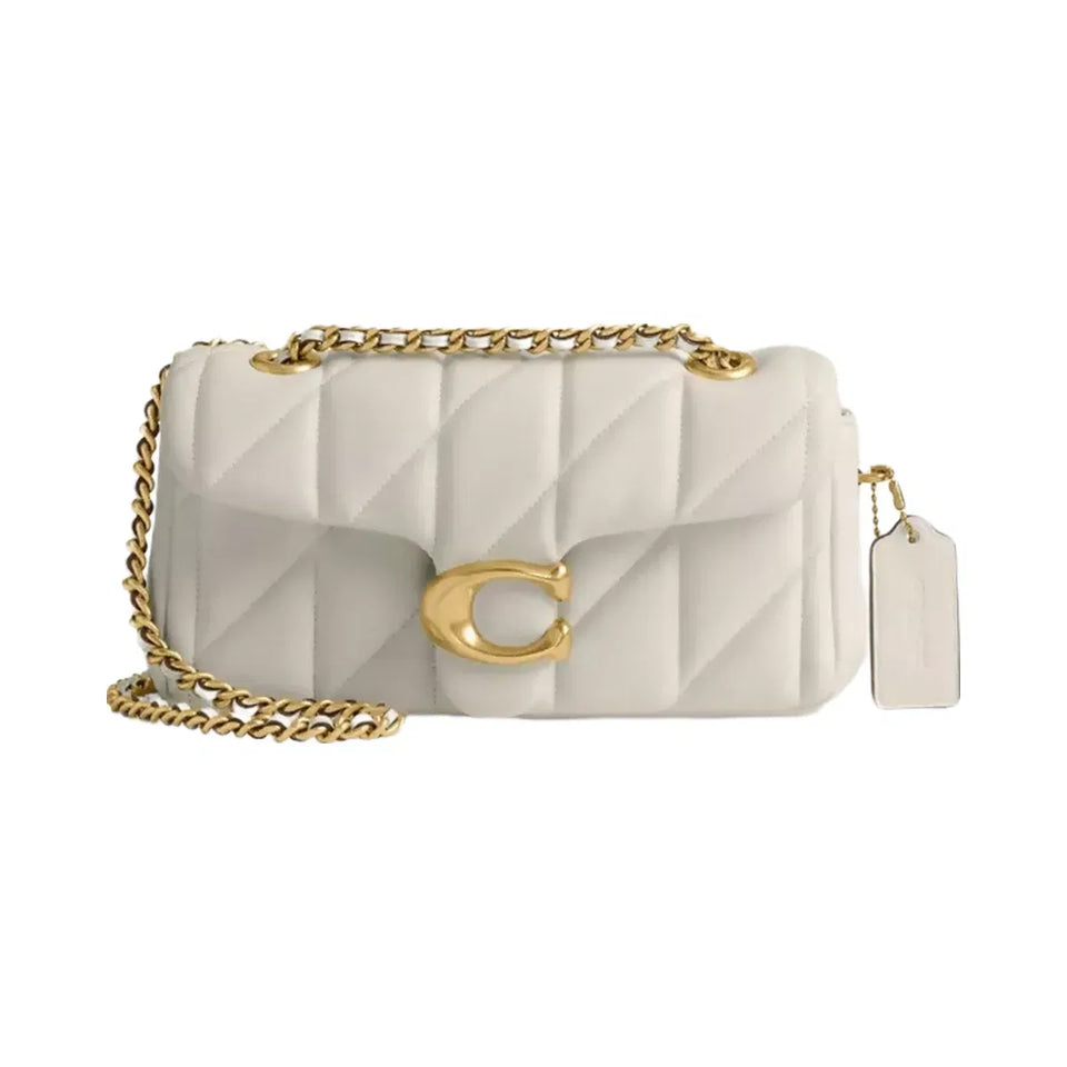 Coach Tabby Shoulder Bag 20 With Pillow Quilting in Brass Chalk
