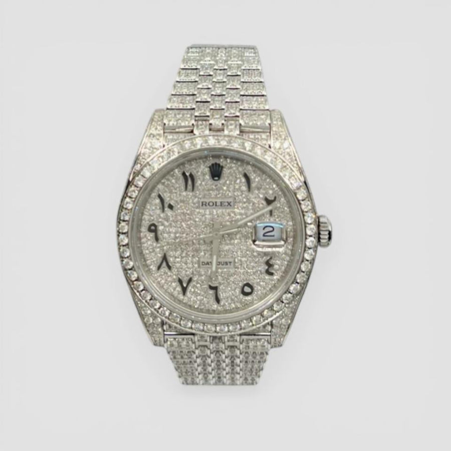 Rolex | Datejust | 126300 ARABIC FULL ICED JUBILEE