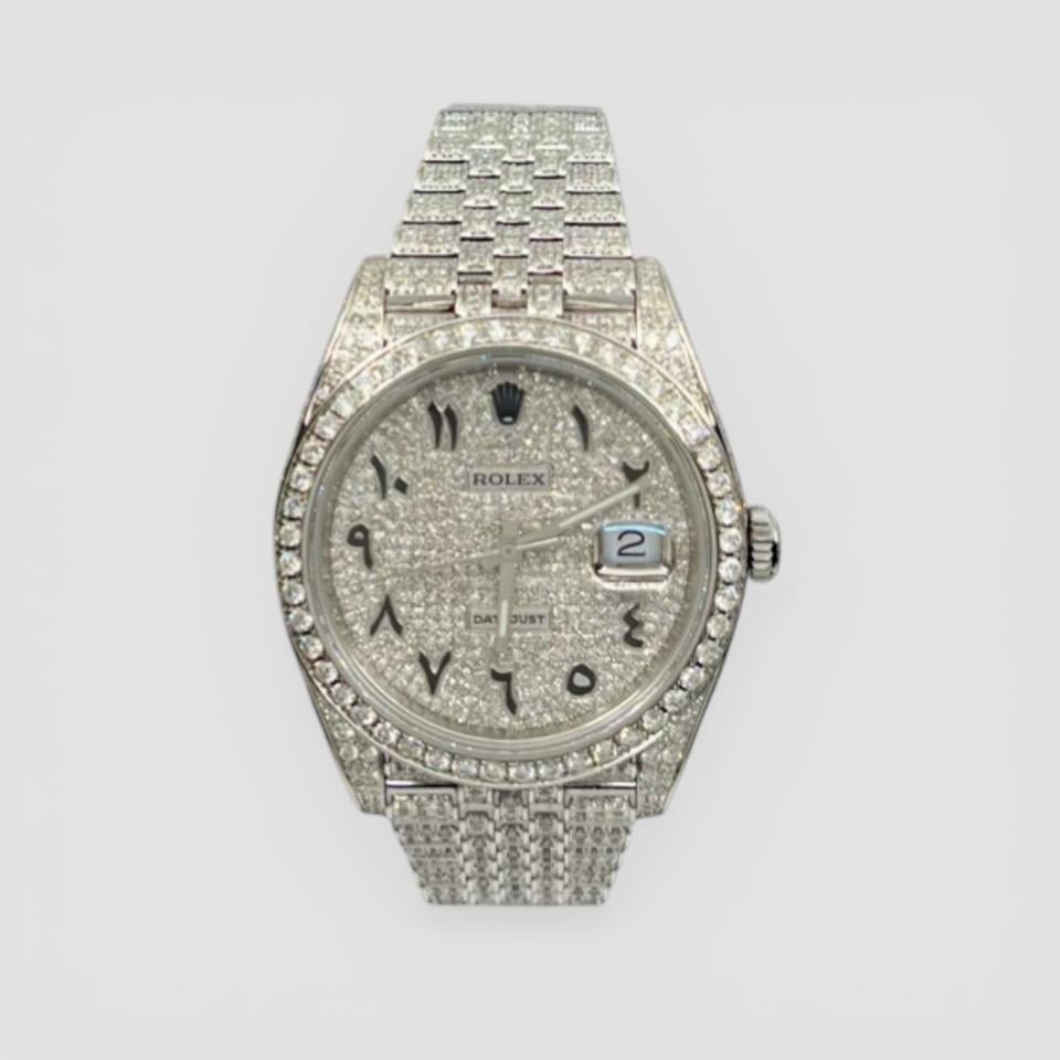 Rolex | Datejust | 126300 ARABIC FULL ICED JUBILEE