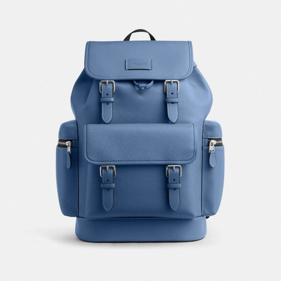 Coach Sprint Backpack Silver Light Denim