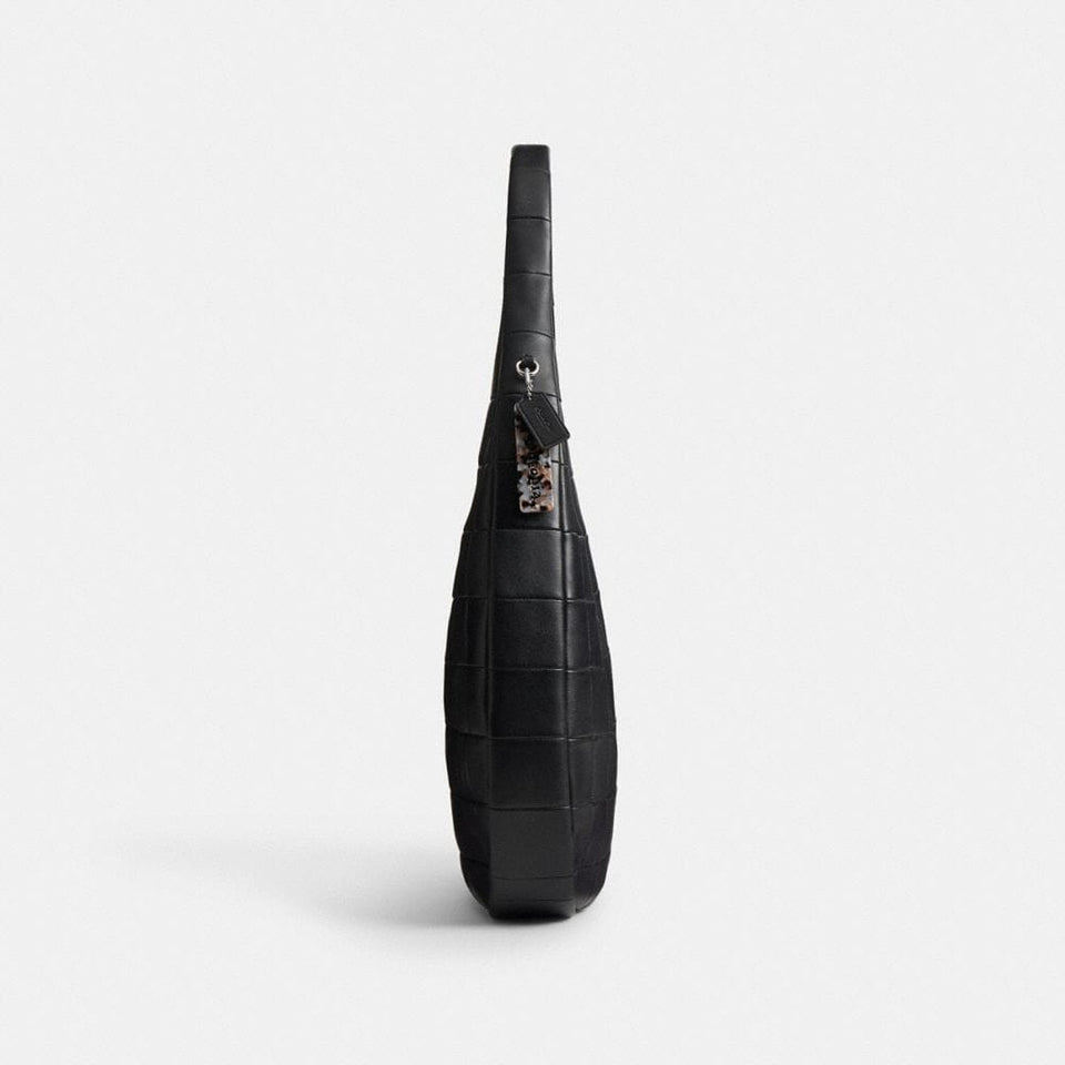 Coach Alter/Ego Large Crescent Shoulder Bag In Upcrafted Leather Black