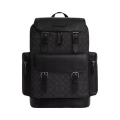 Coach Sprint Backpack In Signature Jacquard in Black Copper Black