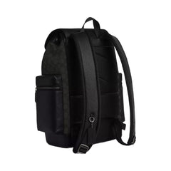 Coach Sprint Backpack In Signature Jacquard in Black Copper Black