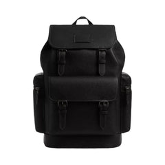 Coach Sprint Backpack Pebbled Leather-Black Copper Finish-Black-Black
