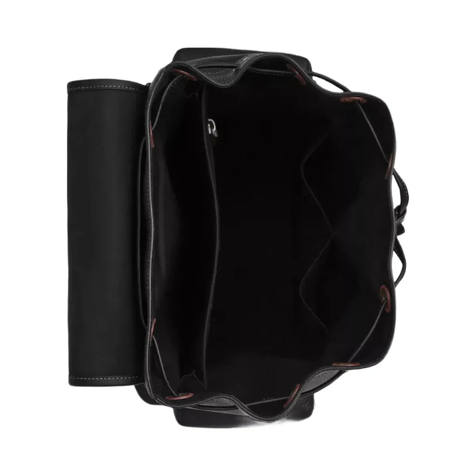Coach Sprint Backpack Pebbled Leather-Black Copper Finish-Black-Black
