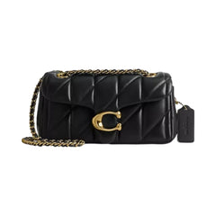 Coach Tabby Shoulder Bag 20 With Pillow Quilting in Brass Black