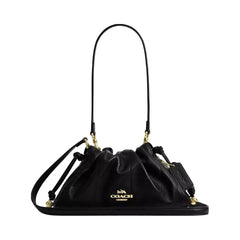 Coach Faye Shoulder Bag With Quilting in Gold Black