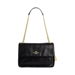 Coach Elodie Crossbody Bag With Quilting in Gold Black