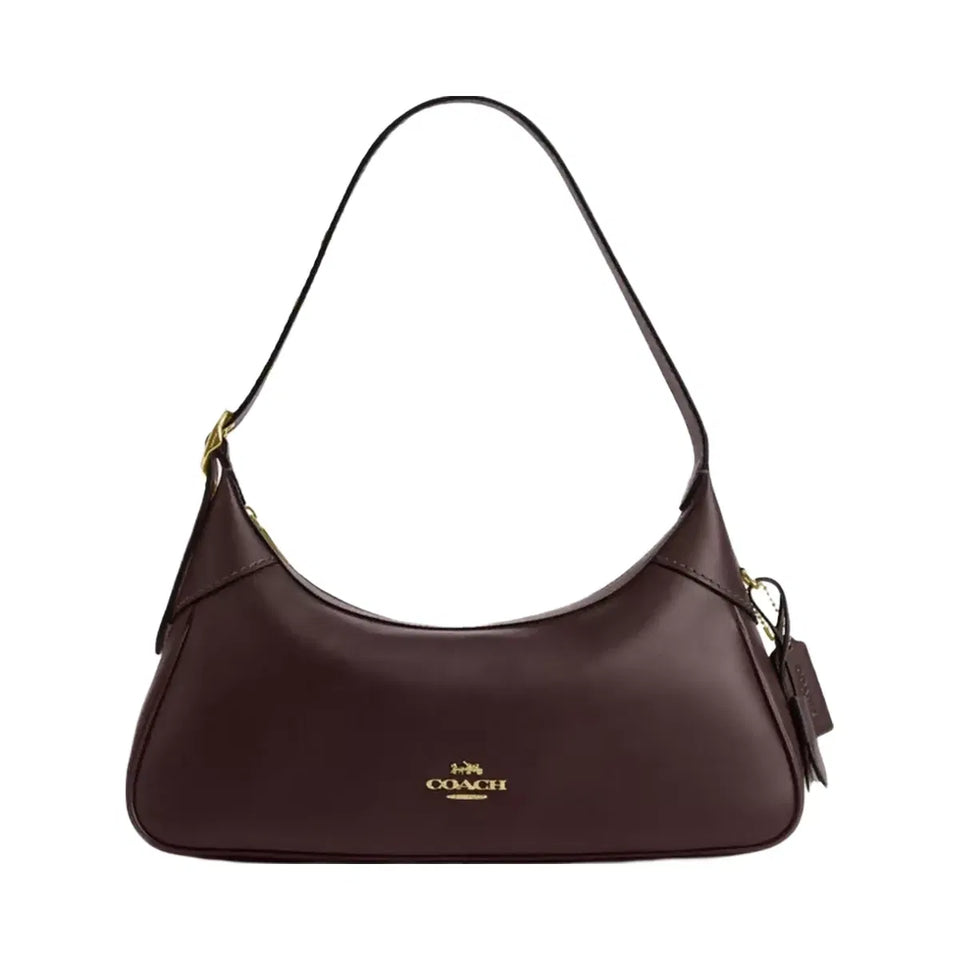 Coach Ella Small Shoulder Bag in Gold Espresso
