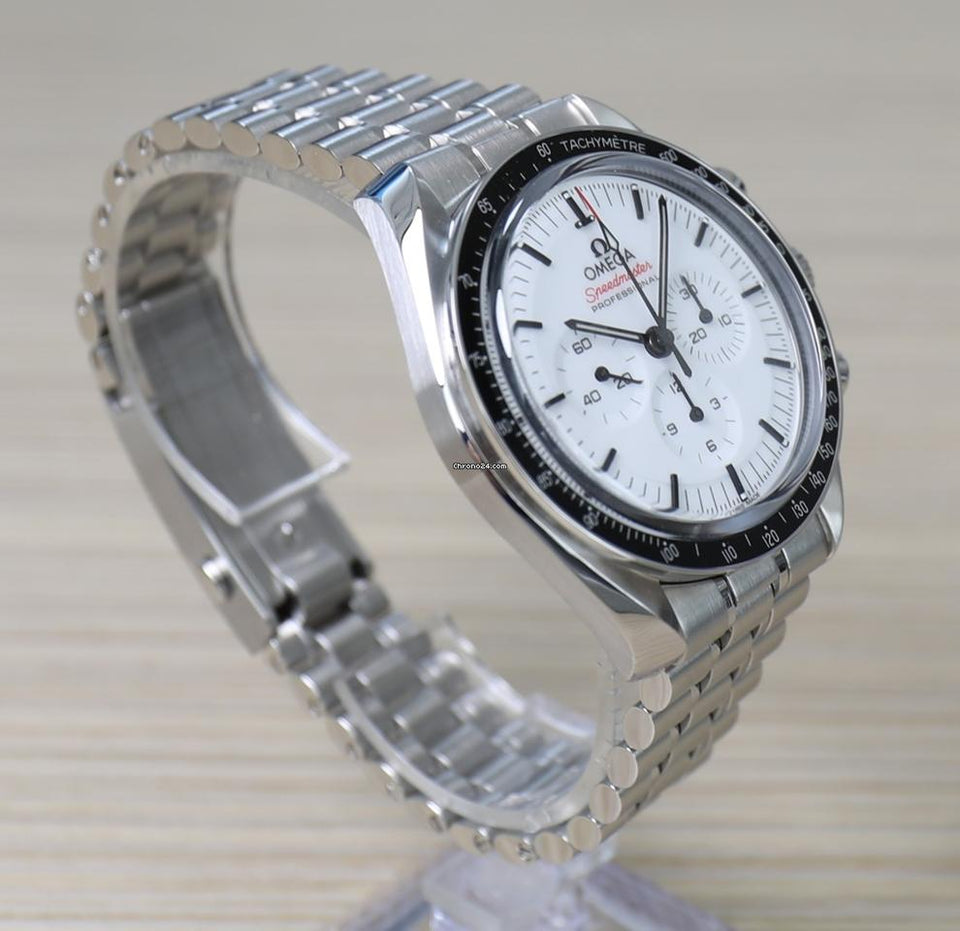Omega Speedmaster Professional Moonwatch42mm - White Dial Unworn - Full Set