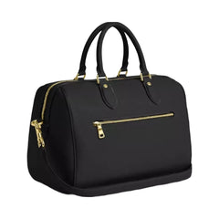 Coach Rowan Large Satchel Bag in Gold Black