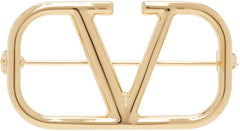 Valentino Garavani Gold VLogo Signature Brooch