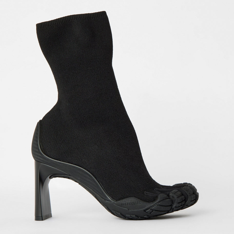 Structured Designer Ankle Heeled Boots