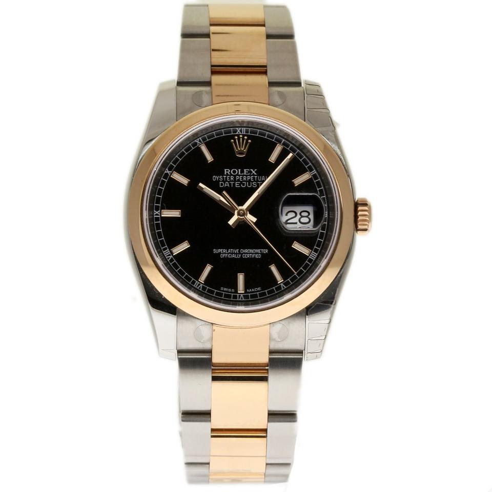 Rolex | Datejust | 116201 | Steel | 36 mm | Gold/Steel | Black | Automatic