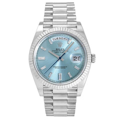 Rolex | Day-Date | 228236A | Platinum | 40 mm | Blue | Automatic