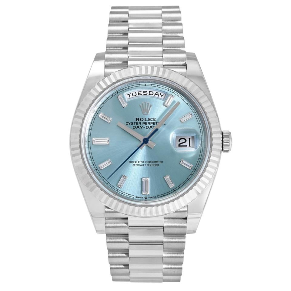 Rolex | Day-Date | 228236A | Platinum | 40 mm | Blue | Automatic