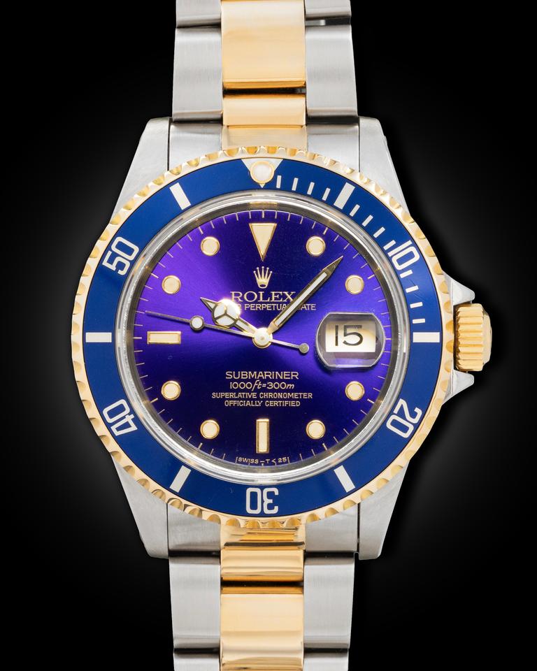 Rolex | Submariner | 16613 | Gold/Steel | 40 mm | Gold/Steel | Purple | Automatic