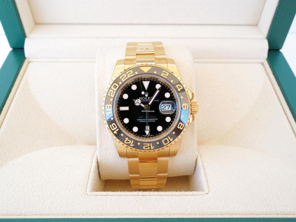 Rolex | GMT-Master II | 116718LN | Yellow gold | 40 mm | Yellow gold | Black | Automatic